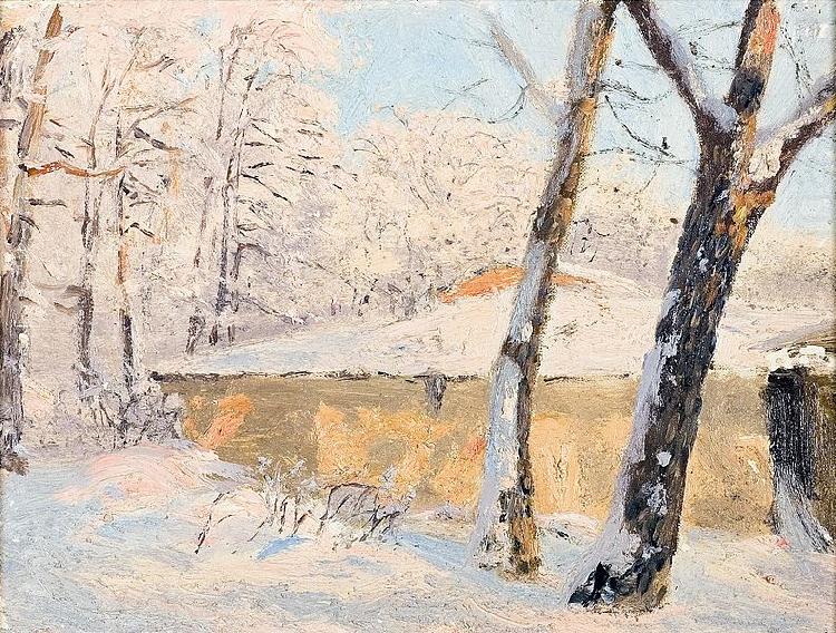 Trees in the snow, Nikolay Nikanorovich Dubovskoy
